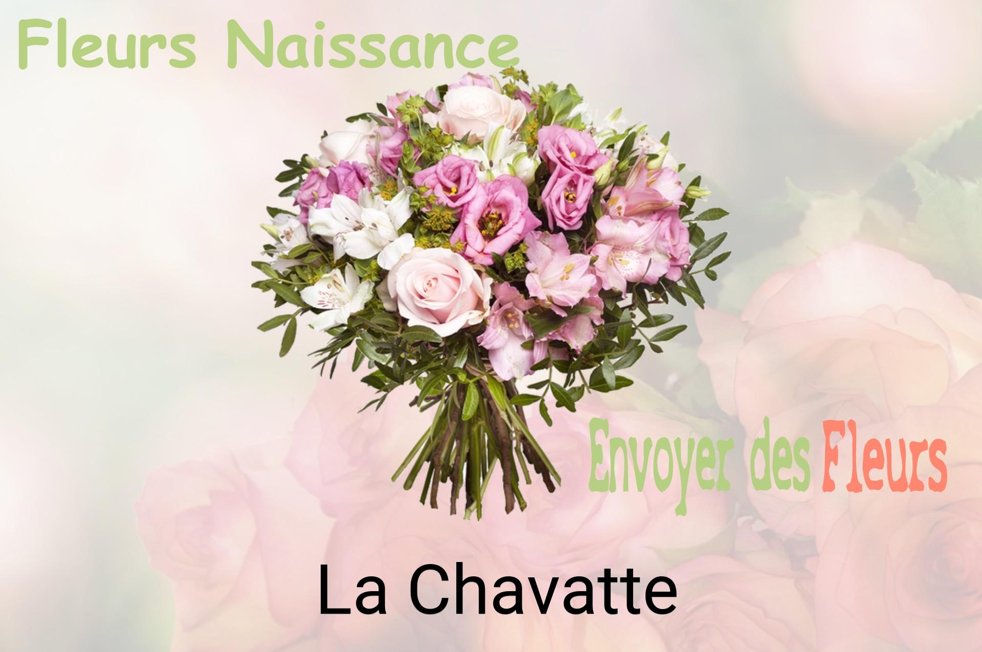 Bouquet de fleurs de naissance livré à La Chavatte
